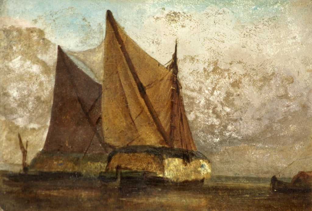 Detail of Hay Barges by Anonymous