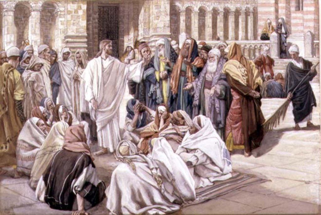 Detail of The Pharisees Question Jesus by James Jacques Joseph Tissot