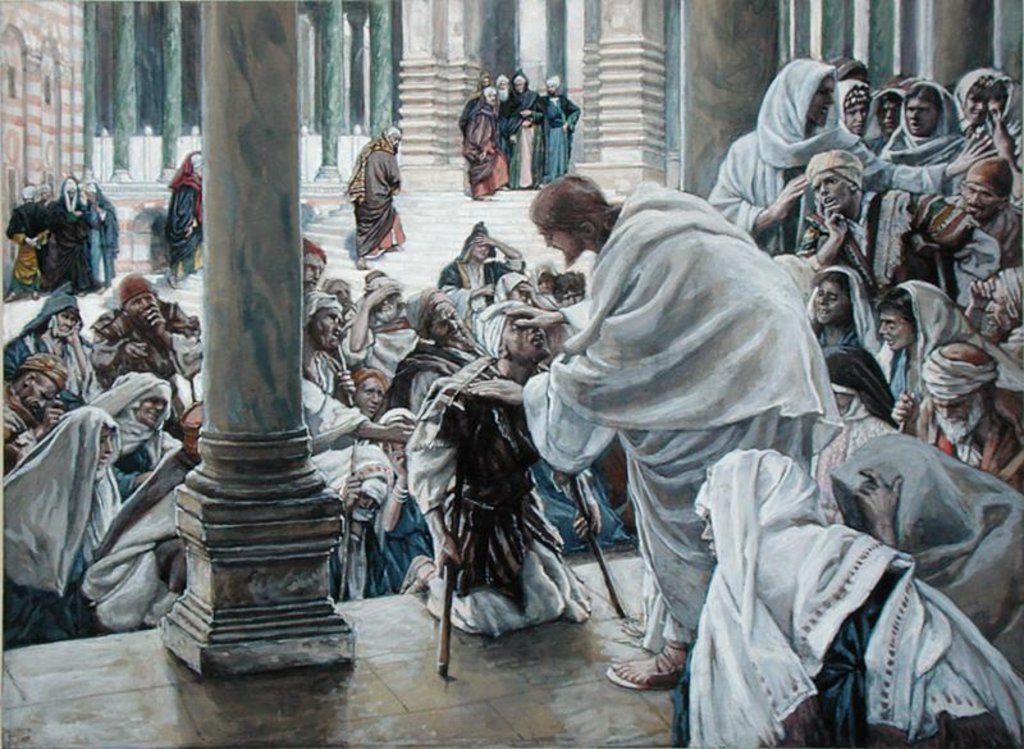 Detail of The Healing of the Lame in the Temple by James Jacques Joseph Tissot