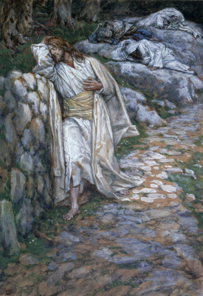 Detail of My Soul Is Exceeding Sorrowful Unto Death by James Jacques Joseph Tissot