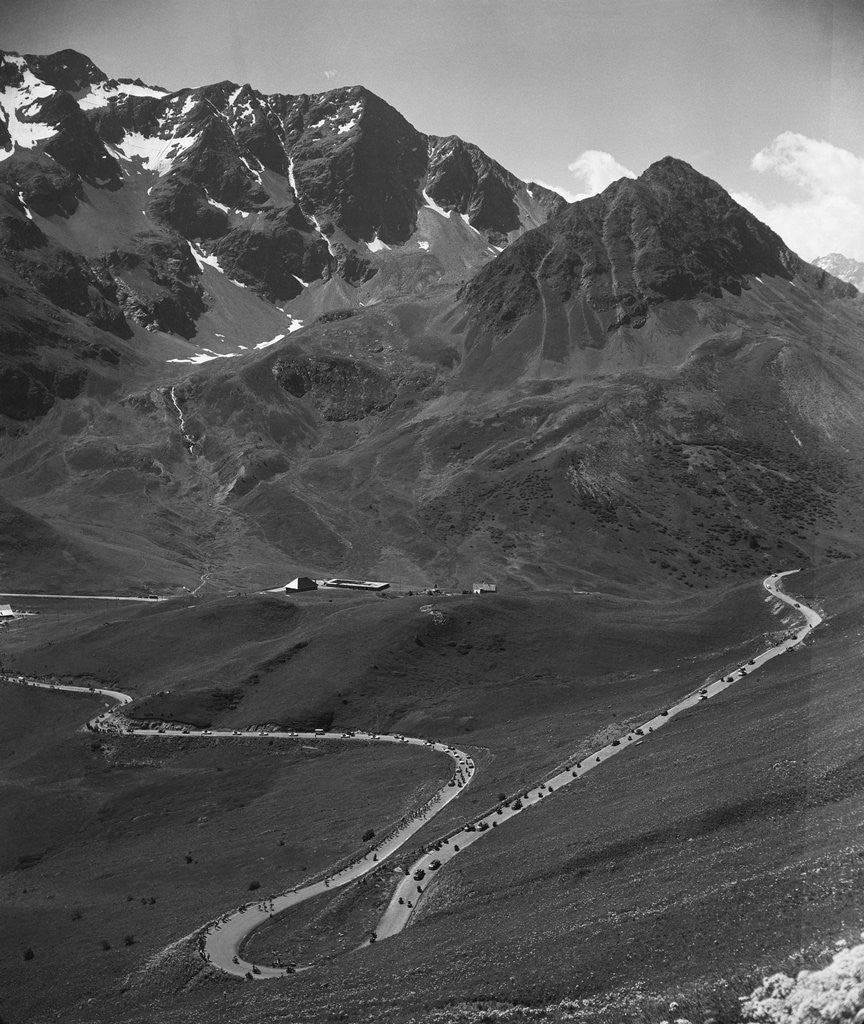 Detail of Nineteenth Lap of the 1954 Tour de France by Corbis