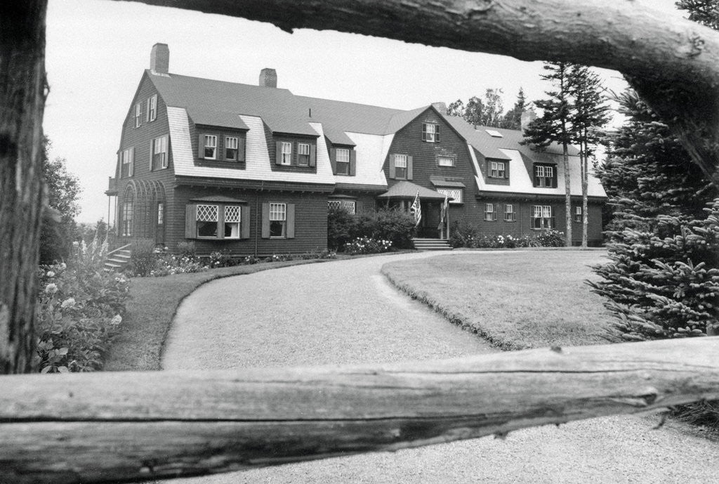 Detail of Roosevelt's Canadian Home by Corbis