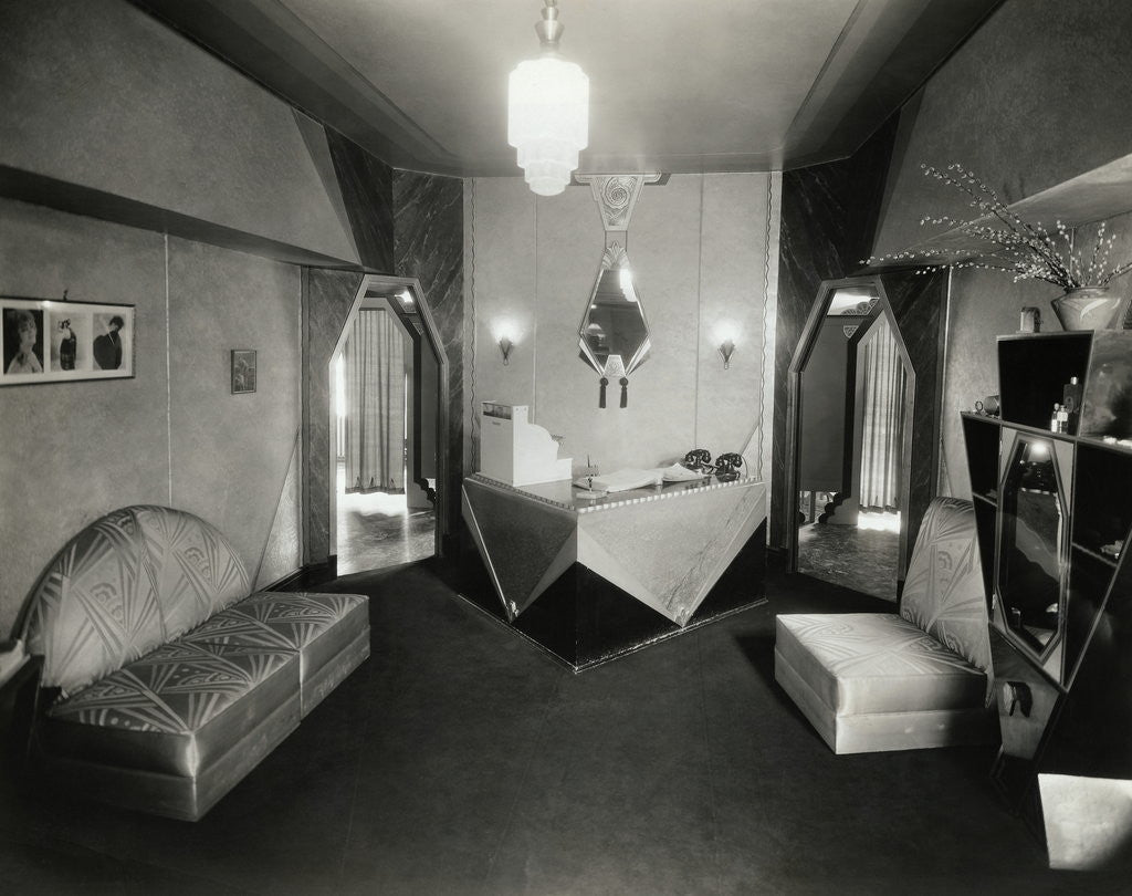 Detail of Art Deco Salon in the Jefferson Hotel by Corbis