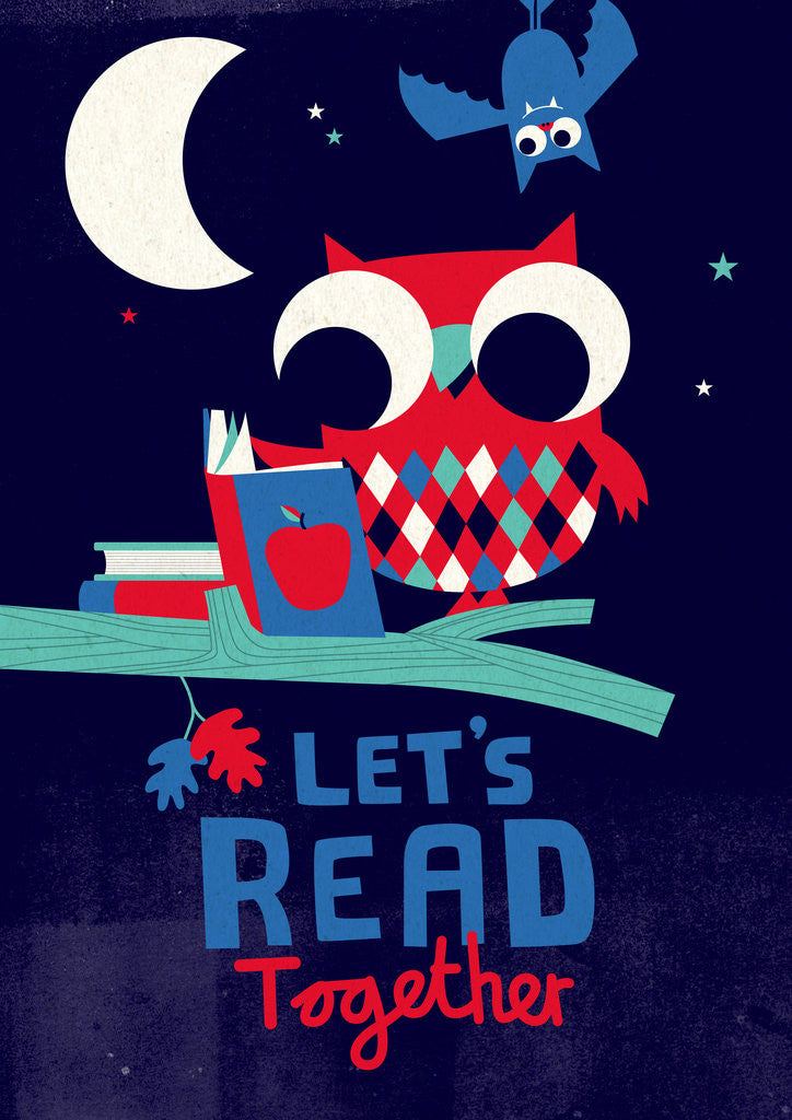 Detail of Let's Read by Spencer Wilson