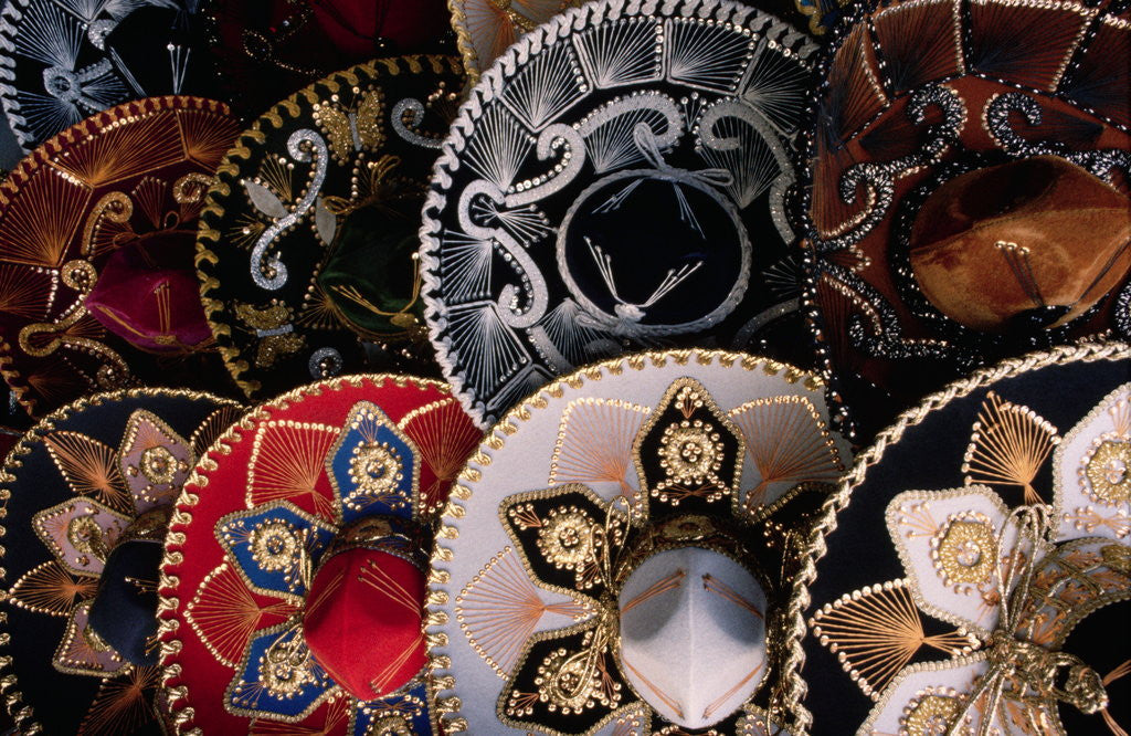 Detail of Mexican Sombreros by Corbis