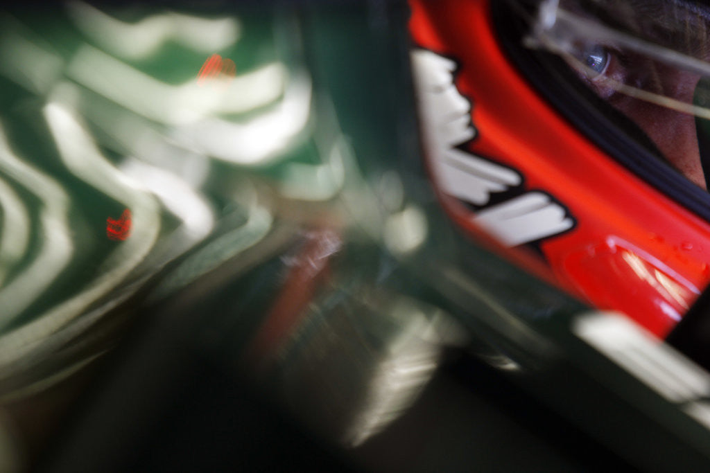 Detail of Seeing sharp, Heikki Kovalainen by Charles Coates