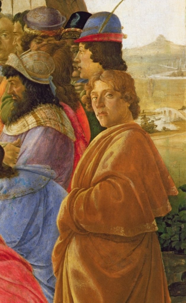 Detail of Detail of the Adoration of the Magi by Sandro Botticelli