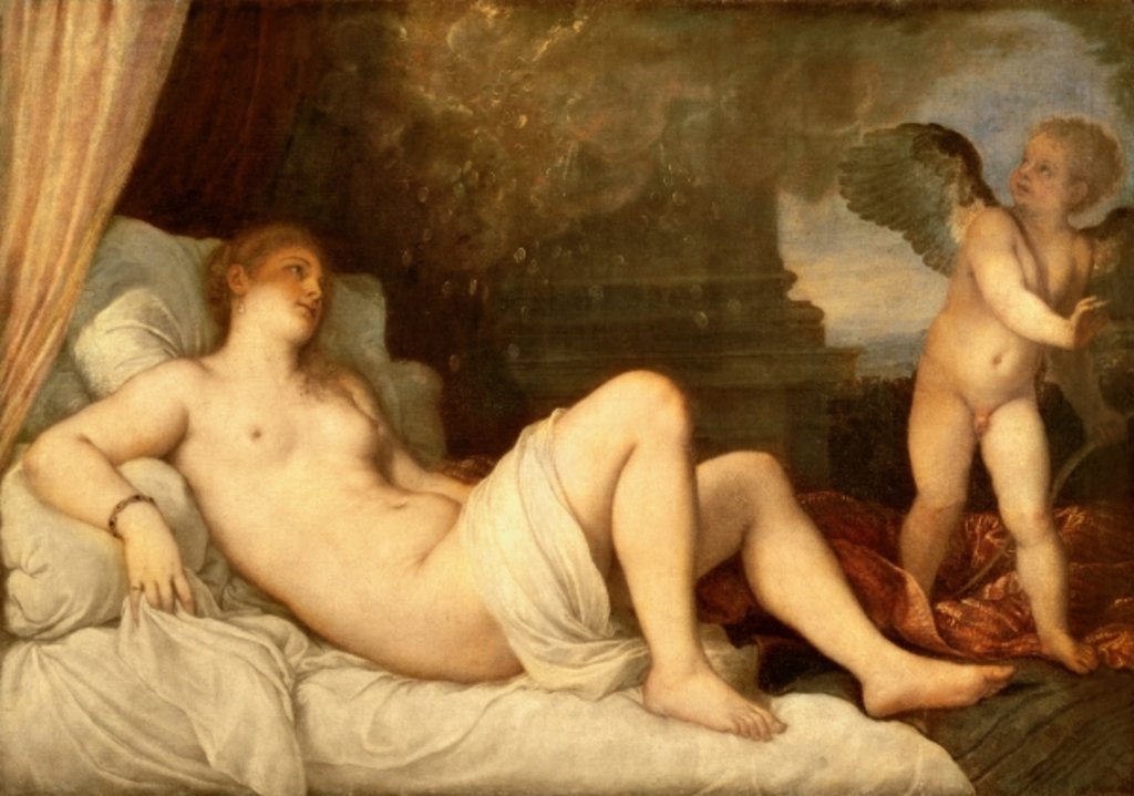 Detail of Danae by Titian