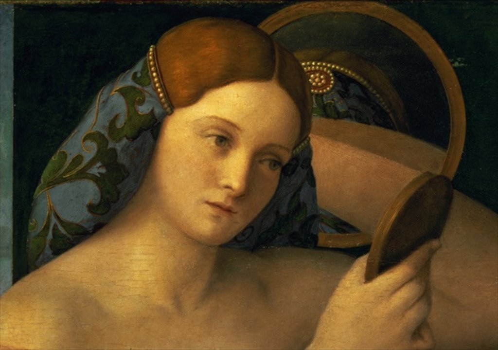 Detail of Young Woman at her Toilet by Giovanni Bellini