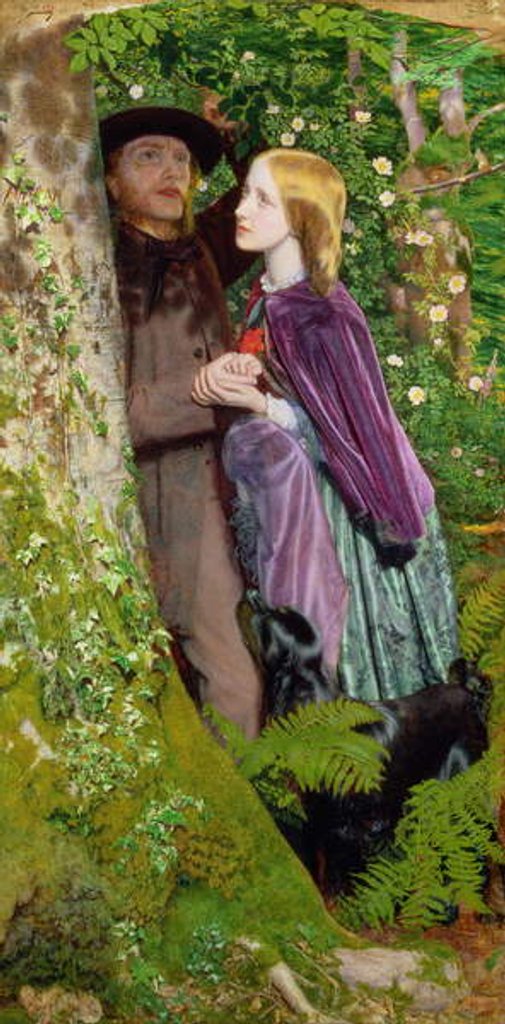 Detail of The Long Engagement, 1859 by Arthur Hughes
