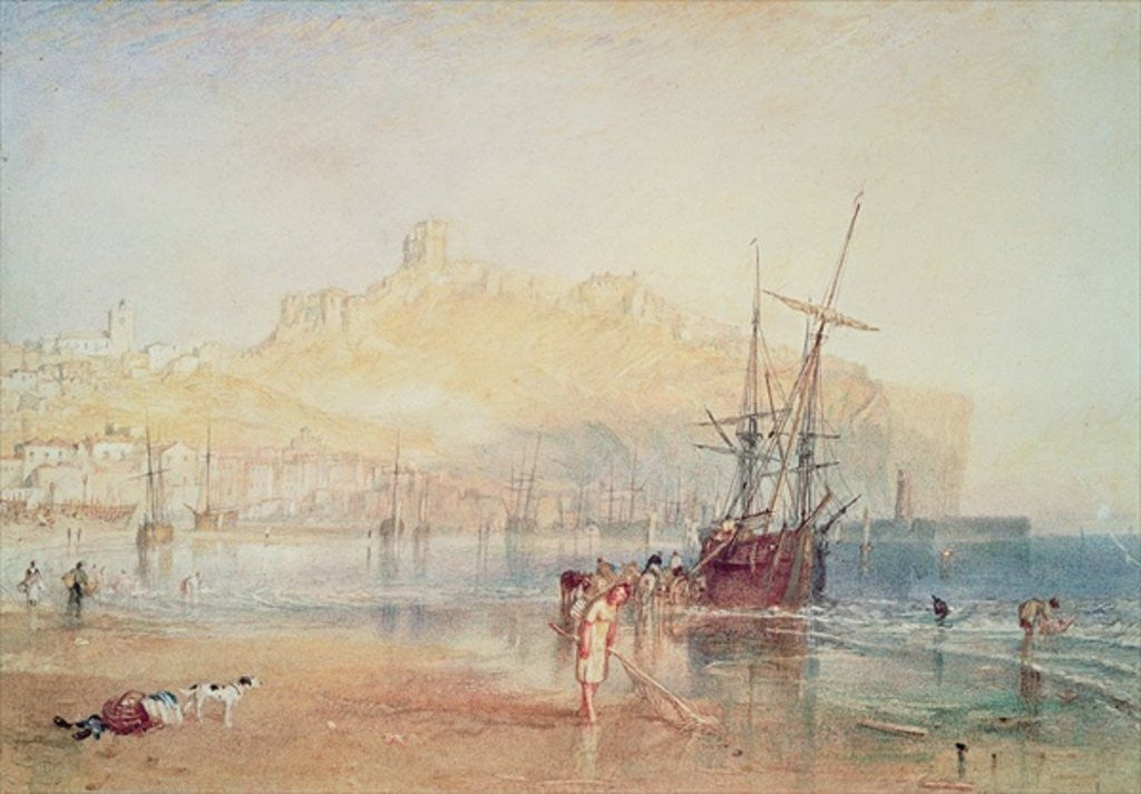 Detail of Scarborough by Joseph Mallord William Turner