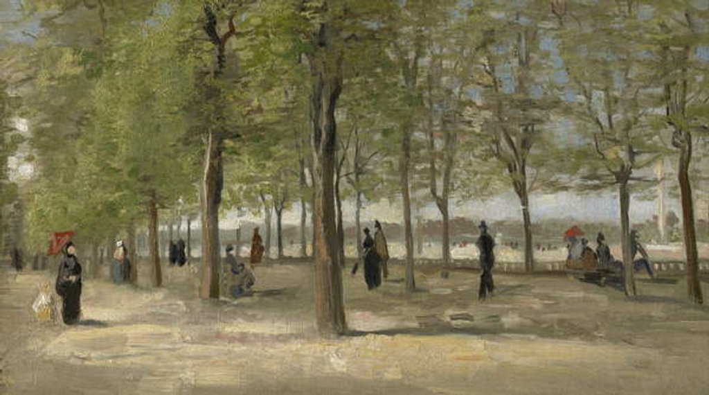 Detail of Terrace in the Luxembourg Garden, 1886 by Vincent van Gogh