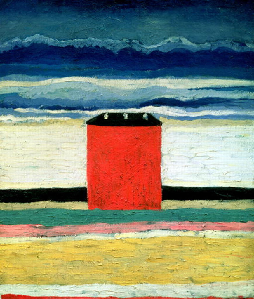 Detail of Red House by Kazimir Severinovich Malevich