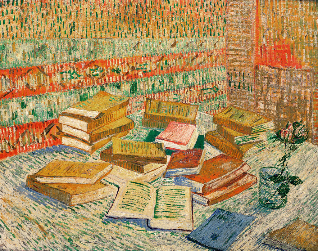 Detail of The Yellow Books, 1887 by Vincent van Gogh