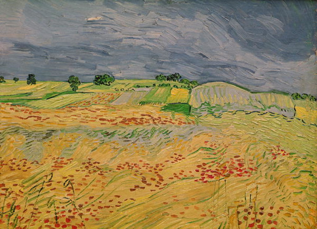 Detail of Plain at Auvers, 1890 by Vincent van Gogh
