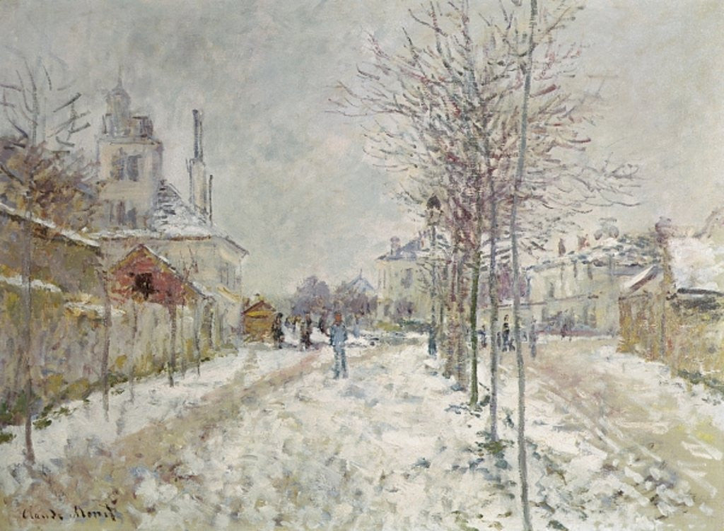 Detail of Snow Effect by Claude Monet