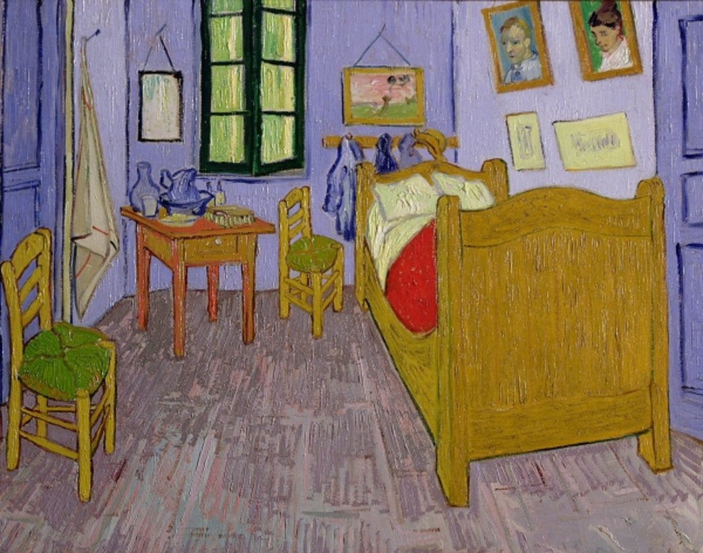 Detail of Van Gogh's Bedroom at Arles by Vincent van Gogh