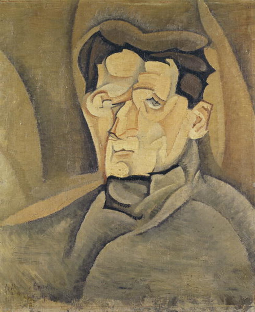 Detail of Portrait of Maurice Raynal 1911 by Juan Gris