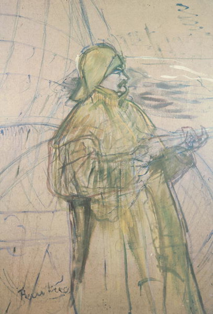 Detail of Portrait of Maurice Joyant 1900 by Henri de Toulouse-Lautrec
