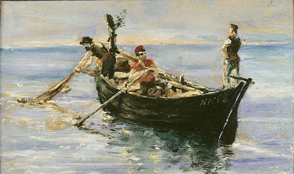 Detail of Fishing Boat, 1881 by Henri de Toulouse-Lautrec