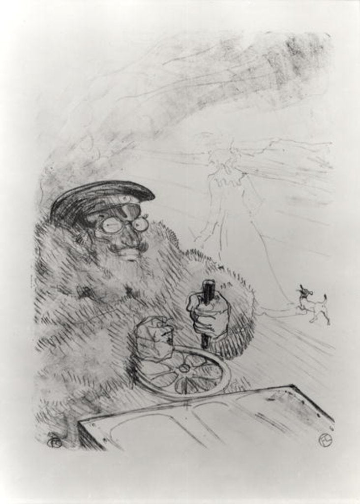 Detail of The Motorist, 1896 by Henri de Toulouse-Lautrec