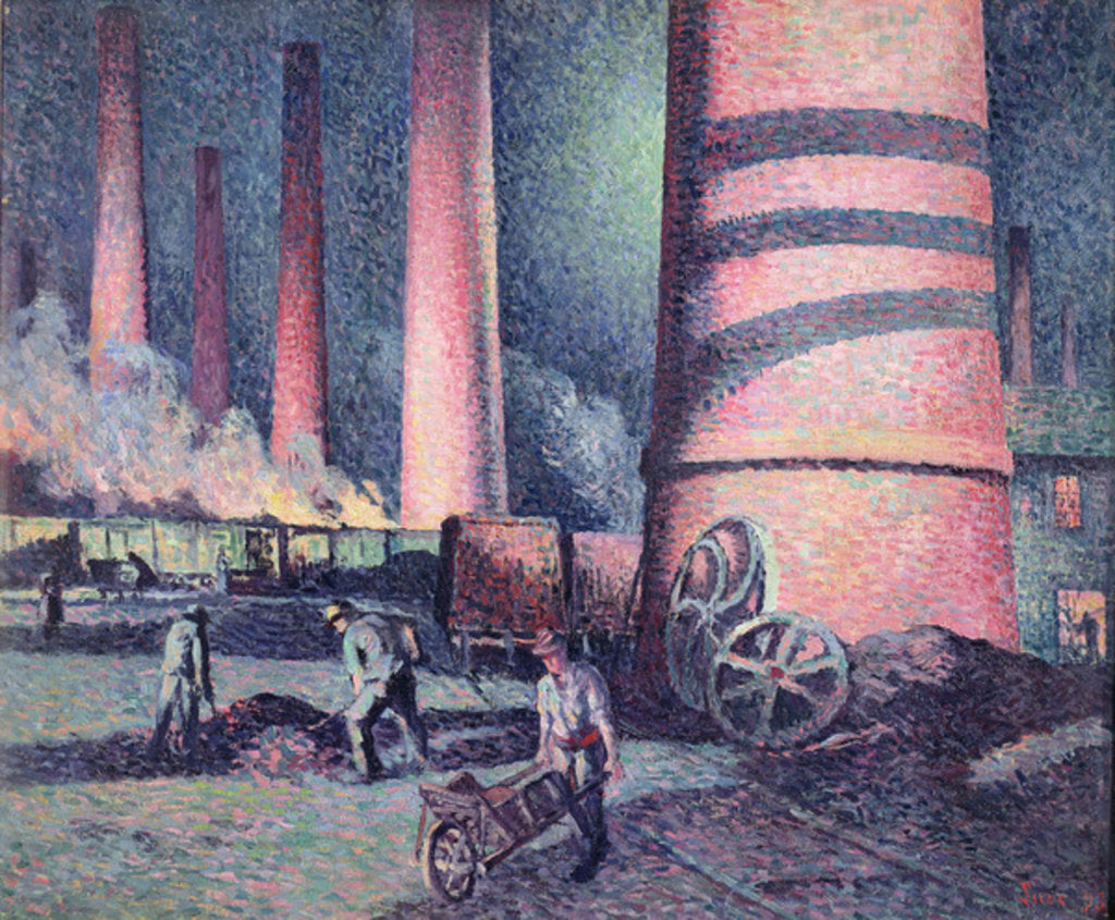 Detail of Factory Chimneys, 1896 by Maximilien Luce