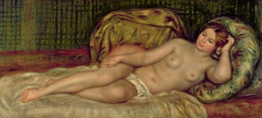 Detail of Large Nude by Pierre Auguste Renoir