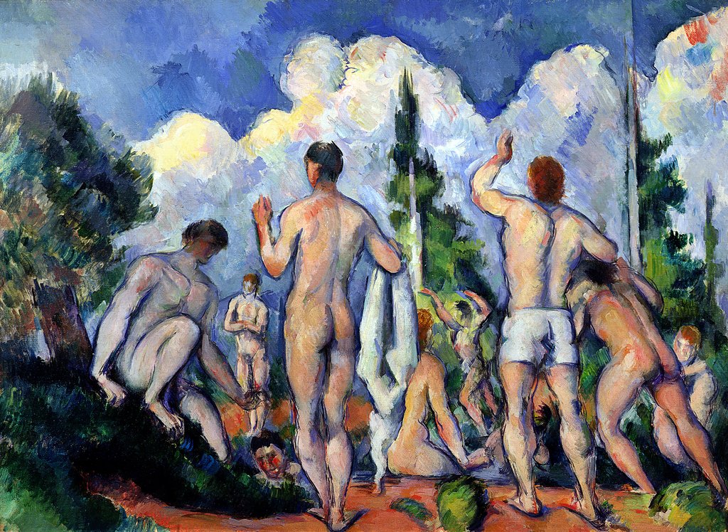 Detail of The Bathers by Paul Cezanne