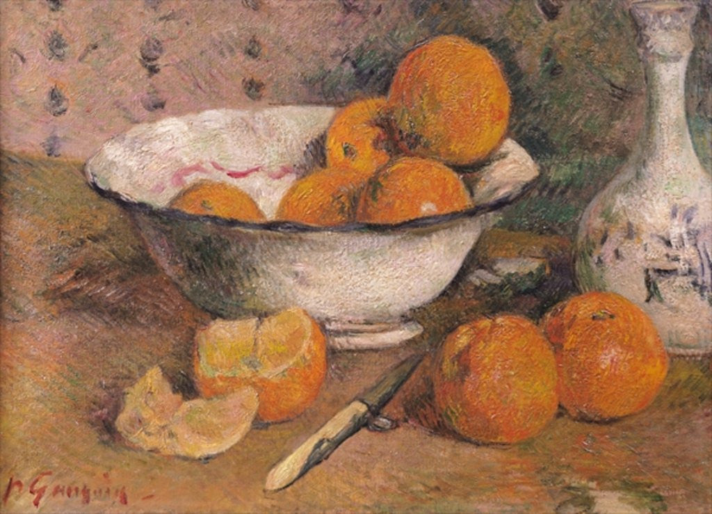 Detail of Still life with Oranges by Paul Gauguin