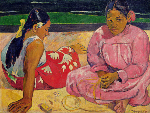 Detail of Women of Tahiti, On the Beach by Paul Gauguin