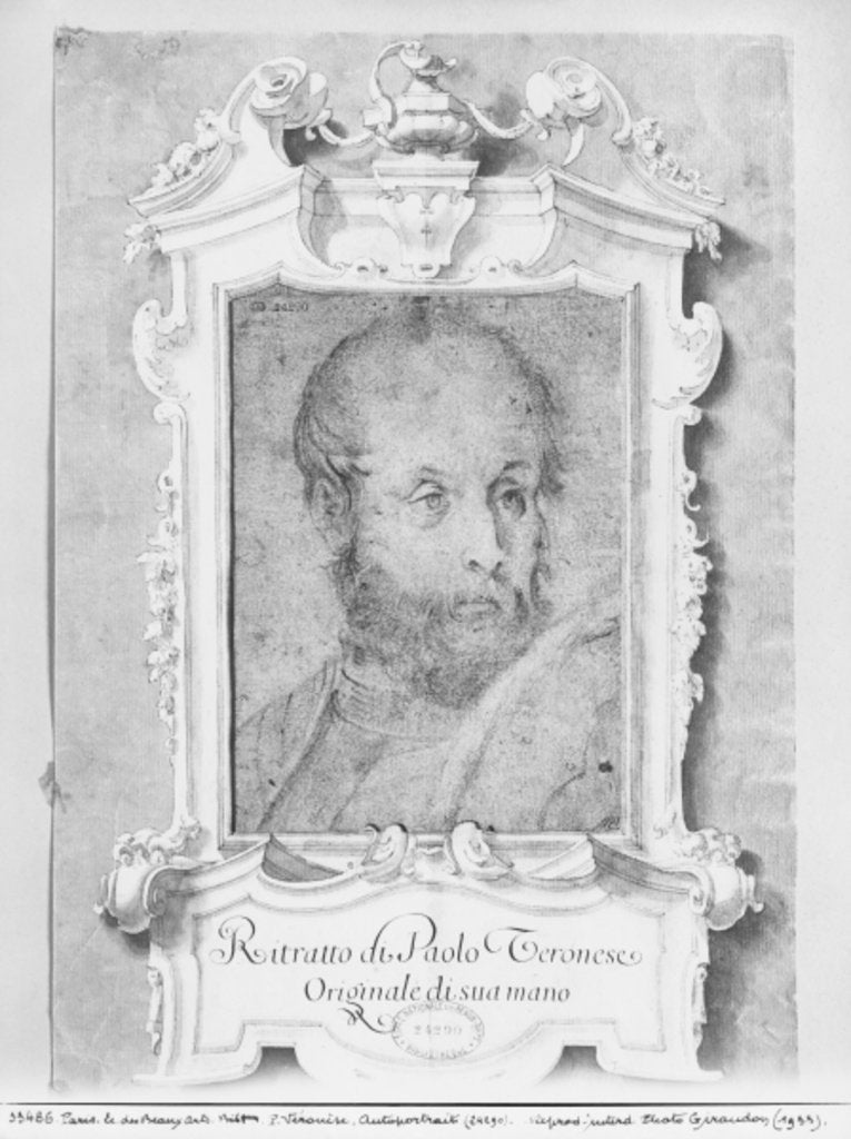 Detail of Portrait of a man presumed to be Veronese by Italian School