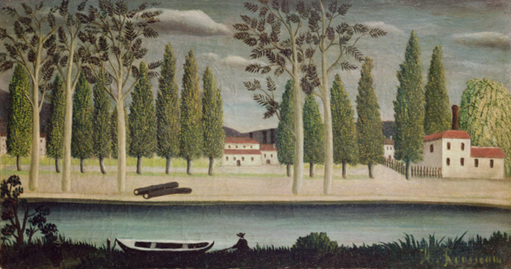 Detail of By the River, c.1890 by Henri J.F. Rousseau