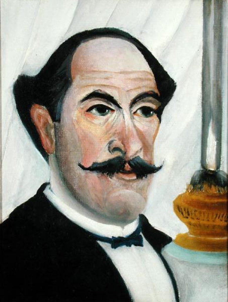 Detail of Self portrait, c.1900-03 by Henri J.F. Rousseau