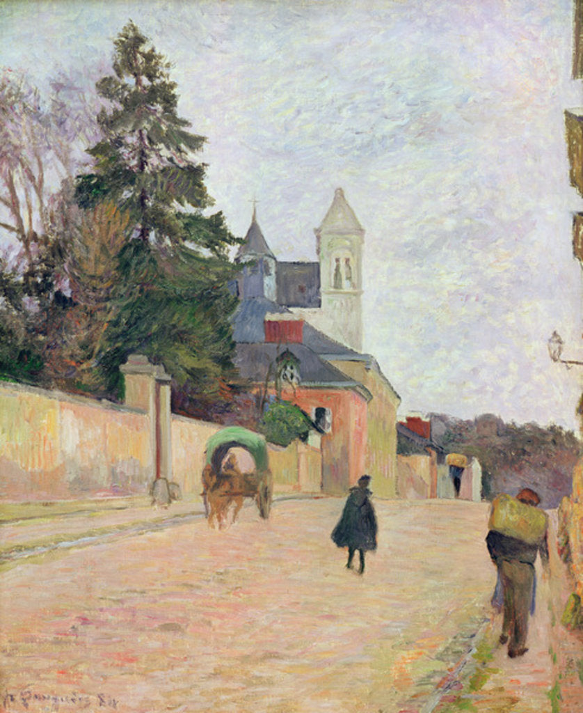 Detail of A Village Road, 1884 by Paul Gauguin