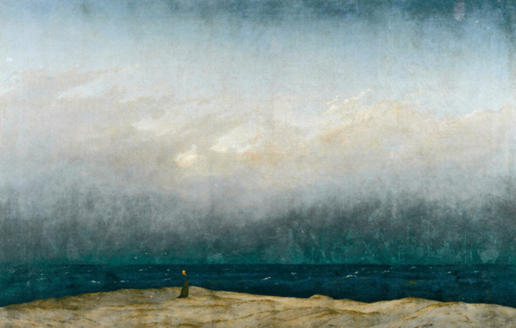 Detail of Monk by the Sea by Caspar David Friedrich