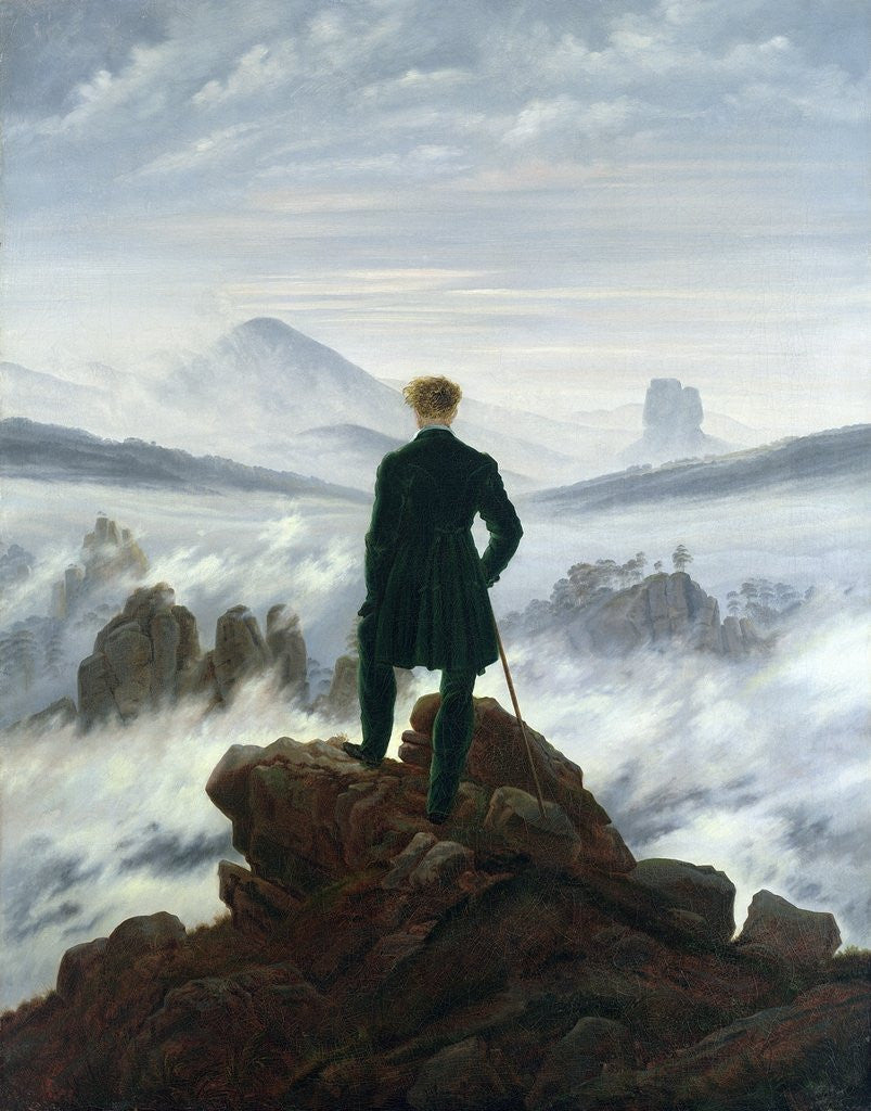 Detail of The Wanderer above the Sea of Fog by Caspar David Friedrich