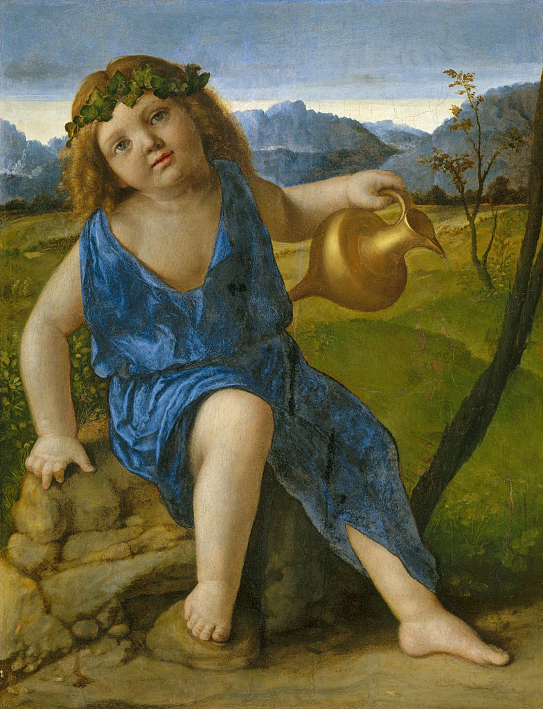 Detail of The Infant Bacchus, c.1505-10 by Giovanni Bellini