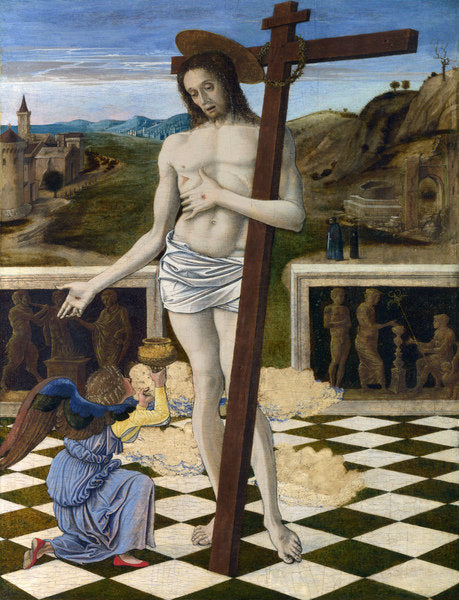 Detail of The Blood of the Redeemer, 1460-5 by Giovanni Bellini