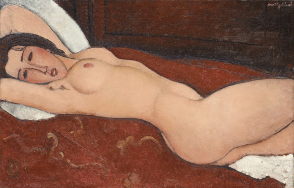 Detail of Reclining Nude, 1917 by Amedeo Modigliani