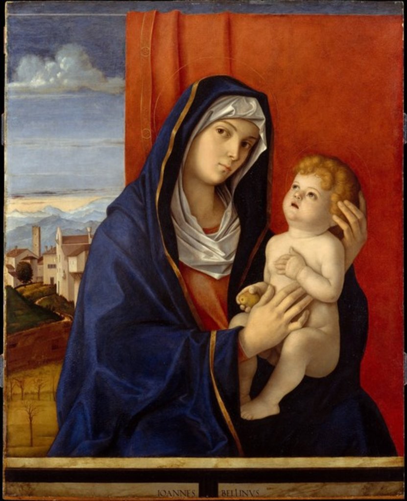 Detail of Madonna and Child, c.1485 by Giovanni Bellini