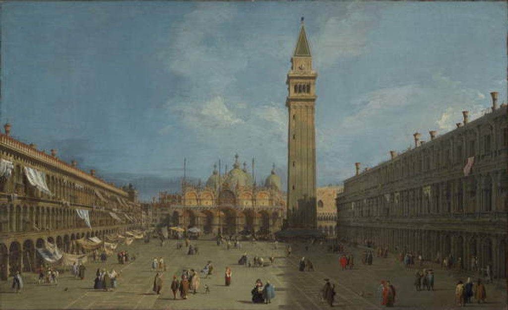 Detail of Piazza San Marco, c.1730 by Canaletto