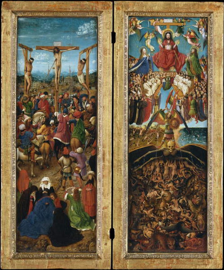 Detail of The Crucifixion; The Last Judgment, c.1440-41 by Jan van Eyck