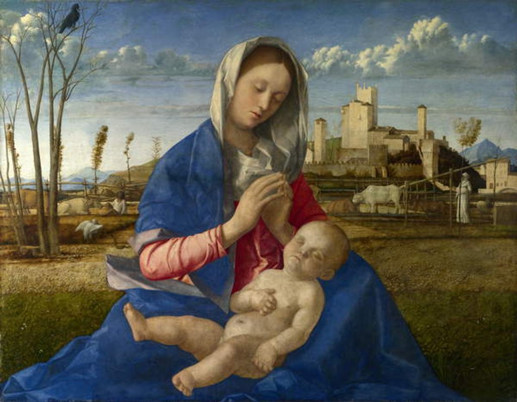 Detail of Madonna of the Meadow, 1505 by Giovanni Bellini