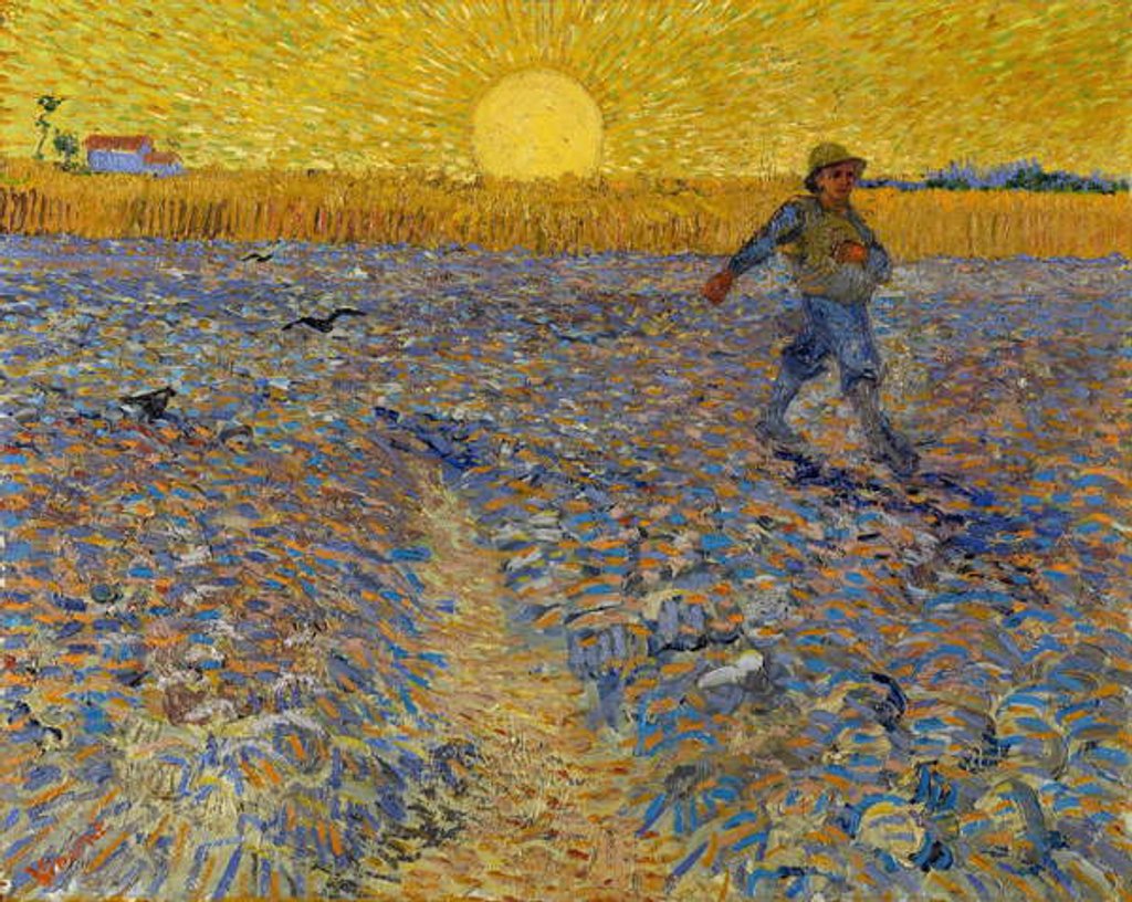 Detail of The Sower, c.1888 by Vincent van Gogh
