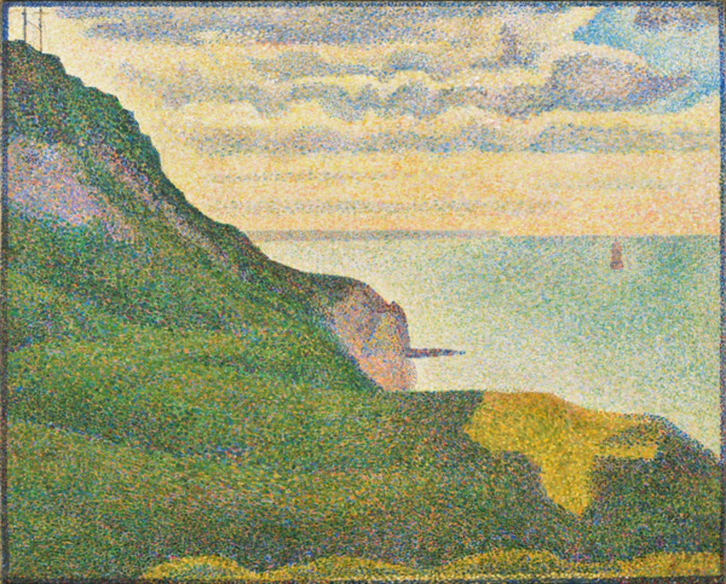 Detail of Seascape at Port-en-Bessin, Normandy by Georges Pierre Seurat
