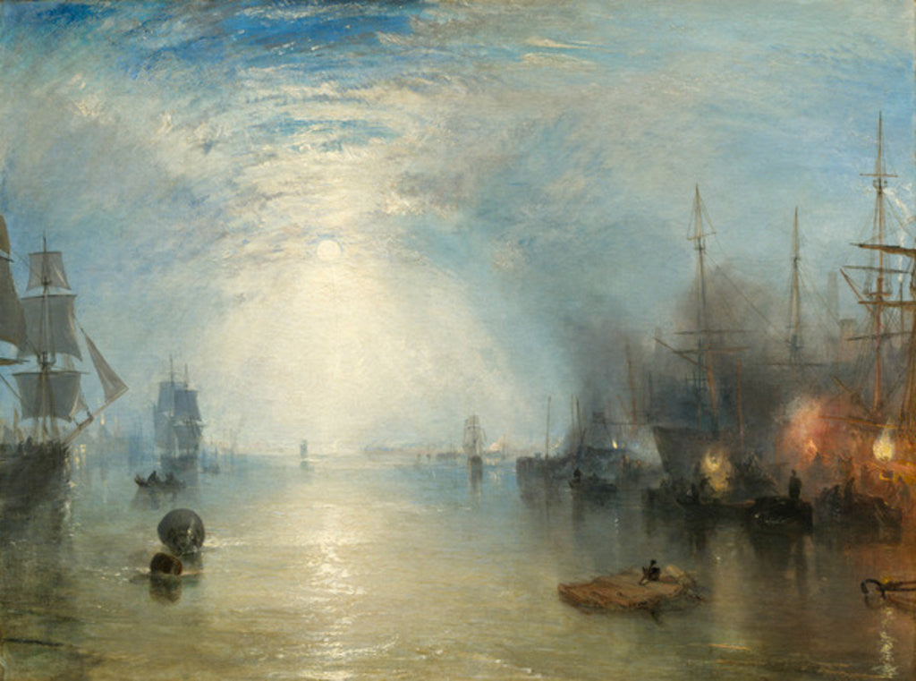 Detail of Keelmen Heaving in Coals by Moonlight by Joseph Mallord William Turner
