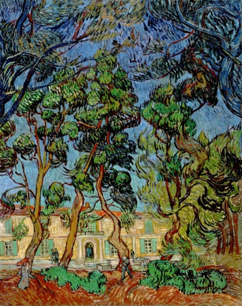 Detail of Trees in the Garden of St. Paul's Hospital, 1889 by Vincent van Gogh