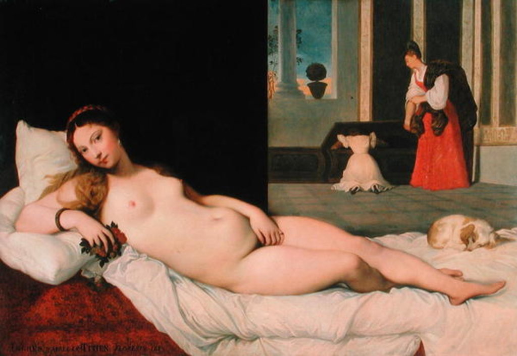 Detail of Reclining Venus, after Titian, 1822 by Jean Auguste Dominique Ingres