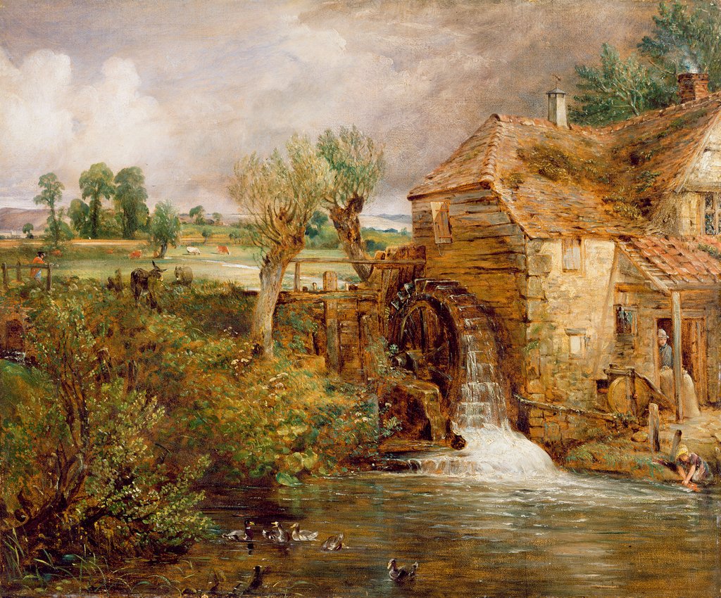 Detail of Mill at Gillingham, Dorset by John Constable