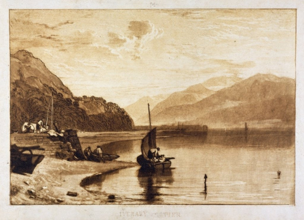 Detail of Inverary Pier by Joseph Mallord William Turner